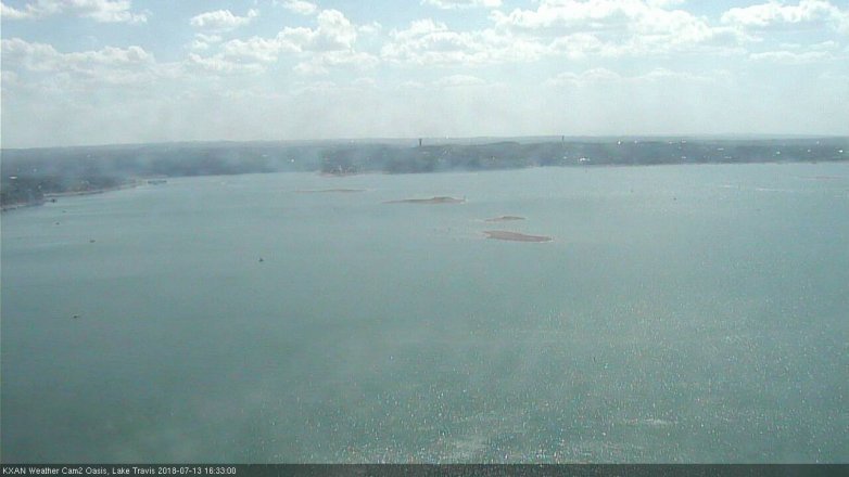 Lake Travis webcam, July 13, 2018 3:35 PM CT
