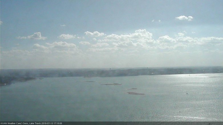 Lake Travis webcam, July 13, 2018 4:20 PM CT