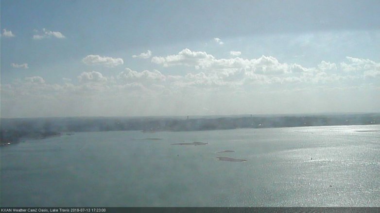 Lake Travis webcam, July 13, 2018 4:25 PM CT