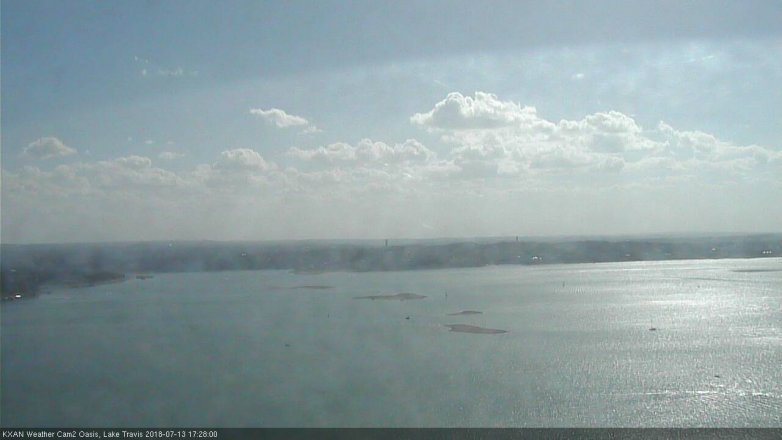 Lake Travis webcam, July 13, 2018 4:30 PM CT