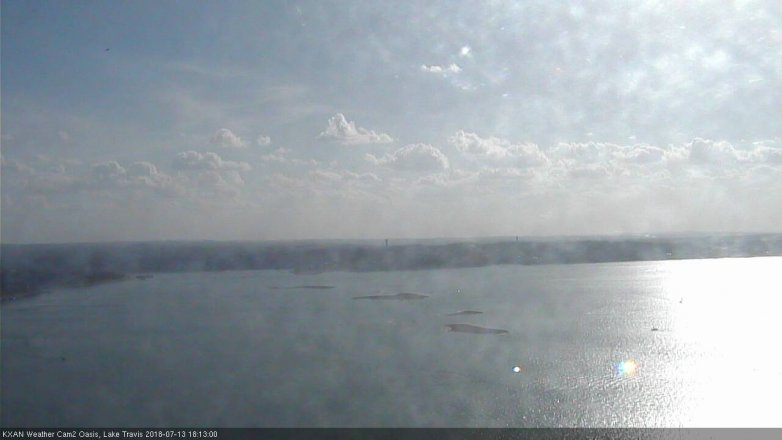 Lake Travis webcam, July 13, 2018 5:15 PM CT