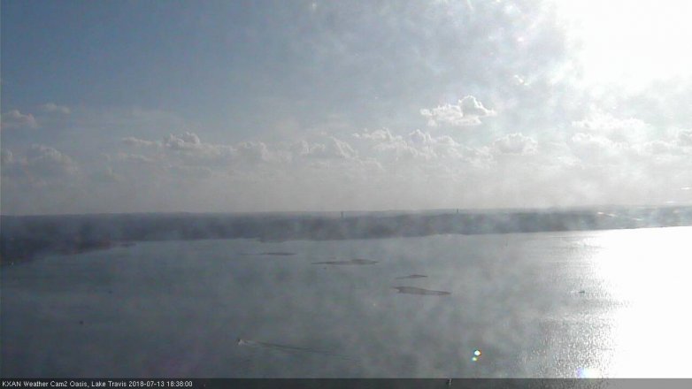 Lake Travis webcam, July 13, 2018 5:40 PM CT