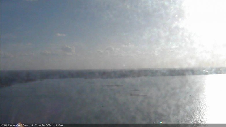 Lake Travis webcam, July 13, 2018 6:00 PM CT