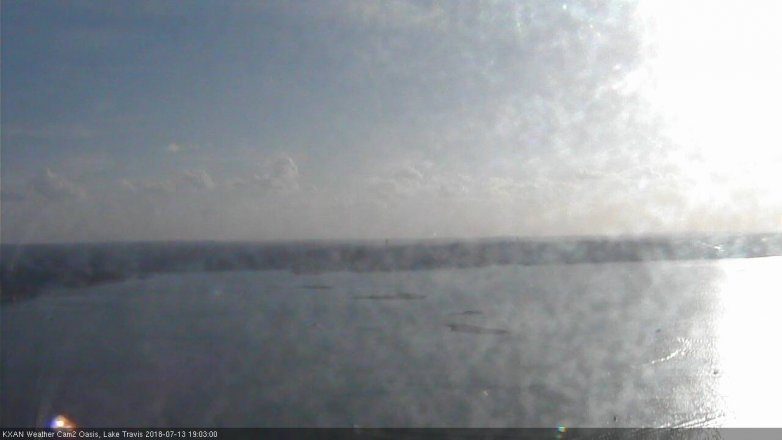 Lake Travis webcam, July 13, 2018 6:05 PM CT