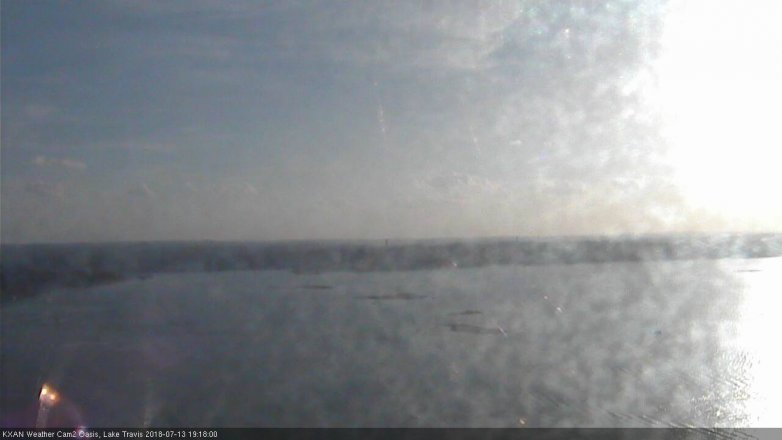 Lake Travis webcam, July 13, 2018 6:20 PM CT