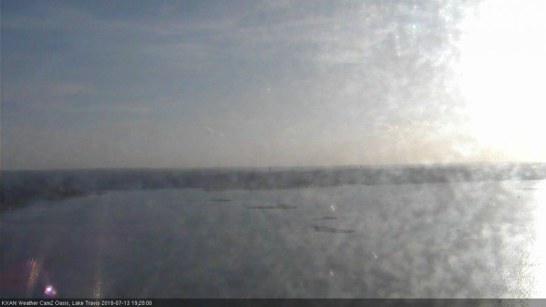 Lake Travis webcam, July 13, 2018 6:30 PM CT
