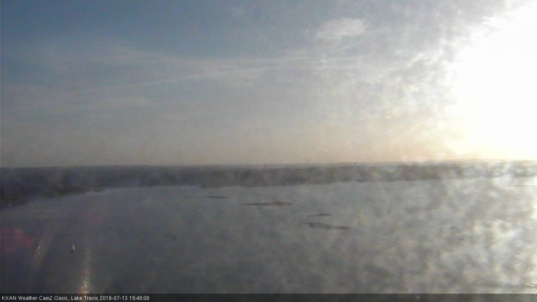 Lake Travis webcam, July 13, 2018 6:50 PM CT