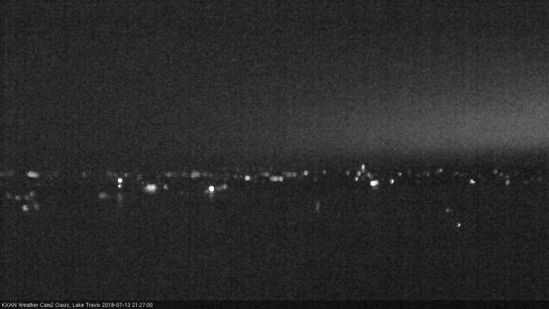 Lake Travis webcam, July 13, 2018 8:30 PM CT