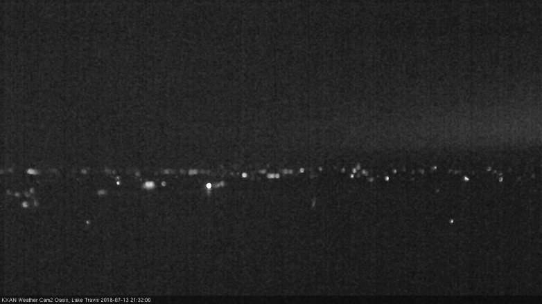 Lake Travis webcam, July 13, 2018 8:35 PM CT
