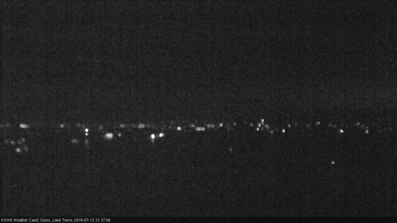 Lake Travis webcam, July 13, 2018 8:40 PM CT