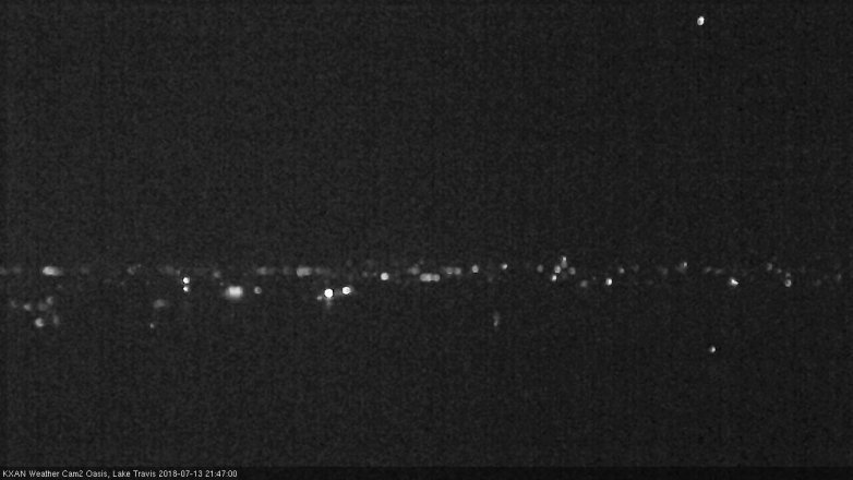 Lake Travis webcam, July 13, 2018 8:50 PM CT