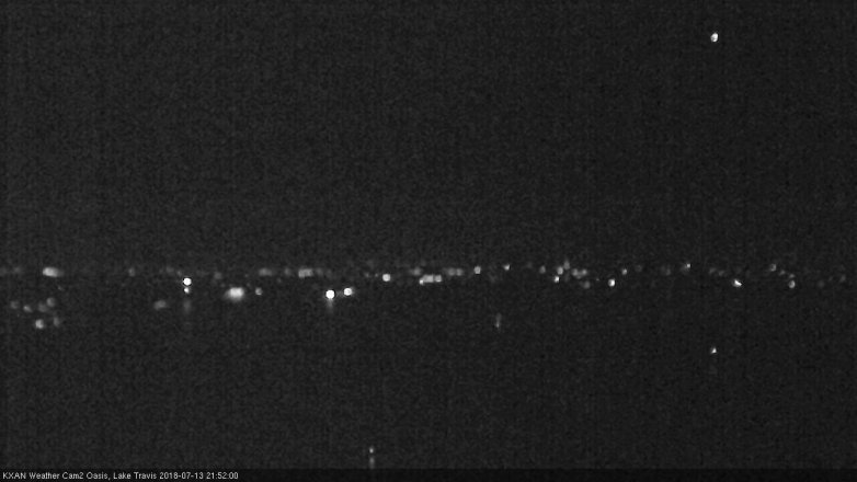 Lake Travis webcam, July 13, 2018 8:55 PM CT