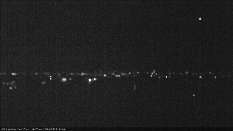 Lake Travis webcam, July 13, 2018 9:05 PM CT