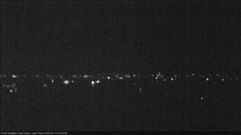 Lake Travis webcam, July 13, 2018 9:55 PM CT