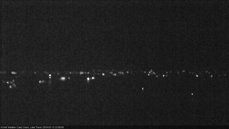 Lake Travis webcam, July 13, 2018 10:10 PM CT