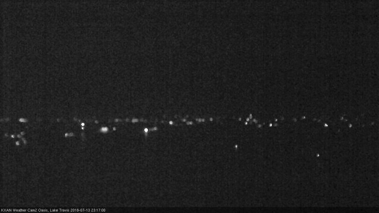Lake Travis webcam, July 13, 2018 10:20 PM CT
