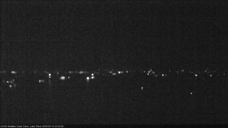 Lake Travis webcam, July 13, 2018 10:35 PM CT