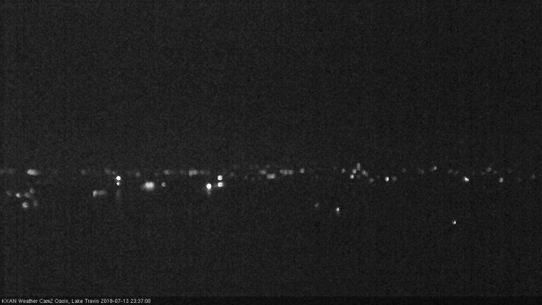 Lake Travis webcam, July 13, 2018 10:40 PM CT