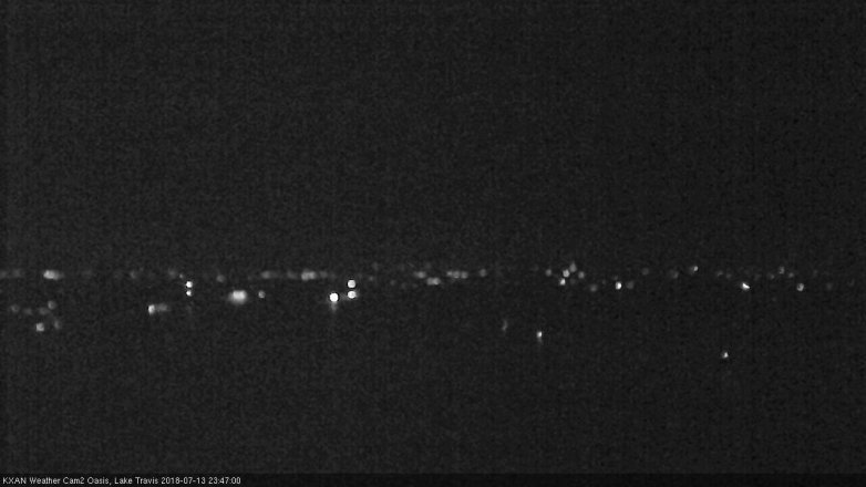 Lake Travis webcam, July 13, 2018 10:50 PM CT
