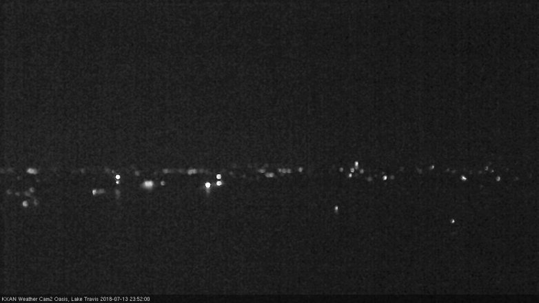 Lake Travis webcam, July 13, 2018 10:55 PM CT