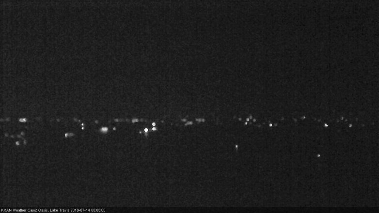 Lake Travis webcam, July 13, 2018 11:05 PM CT
