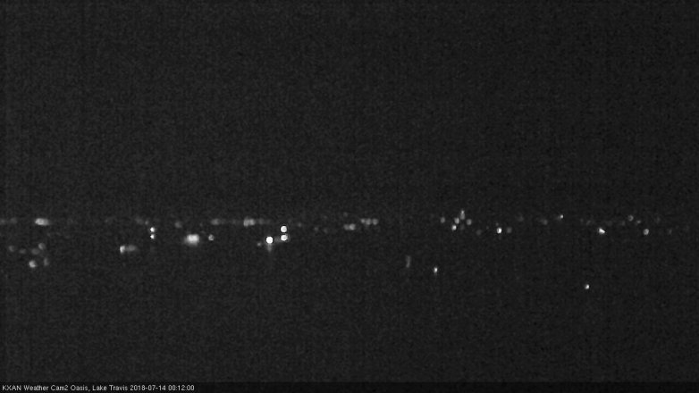 Lake Travis webcam, July 13, 2018 11:15 PM CT