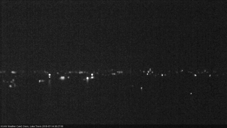 Lake Travis webcam, July 13, 2018 11:30 PM CT