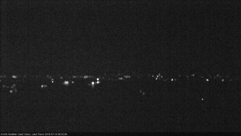 Lake Travis webcam, July 13, 2018 11:35 PM CT