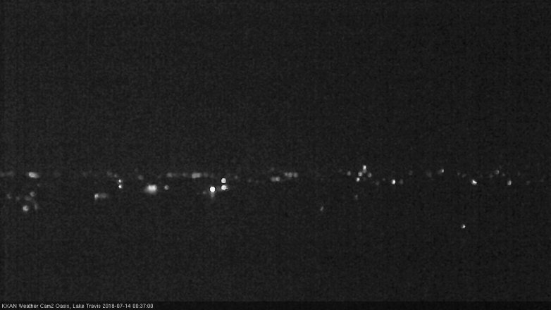 Lake Travis webcam, July 13, 2018 11:40 PM CT