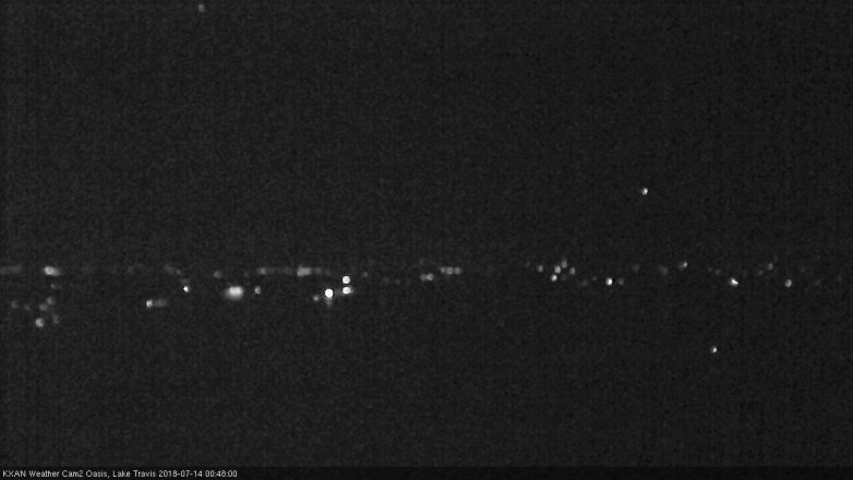 Lake Travis webcam, July 13, 2018 11:50 PM CT