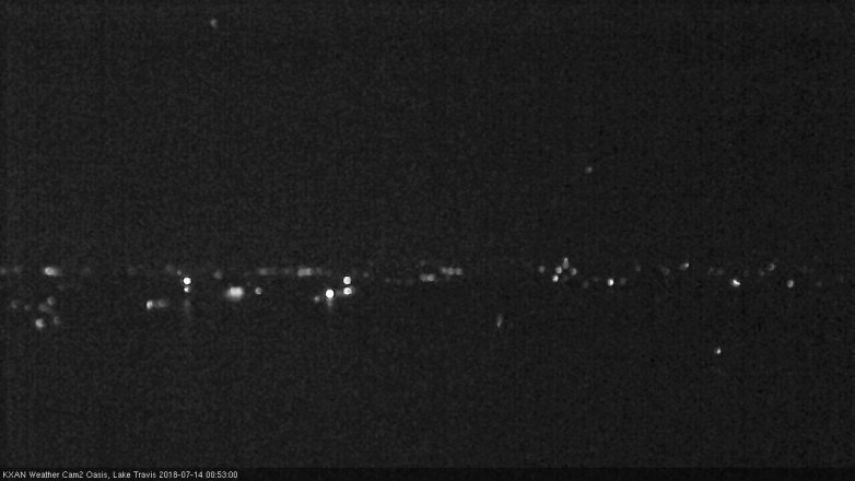 Lake Travis webcam, July 13, 2018 11:55 PM CT