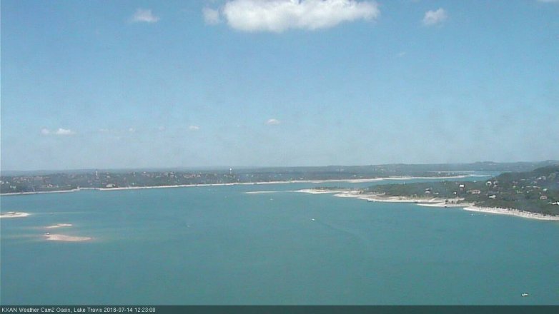Lake Travis webcam, July 14, 2018 11:25 AM CT
