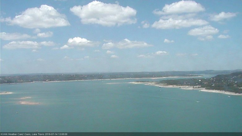 Lake Travis webcam, July 14, 2018 12:10 PM CT