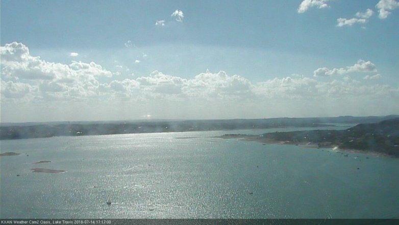 Lake Travis webcam, July 14, 2018 4:20 PM CT