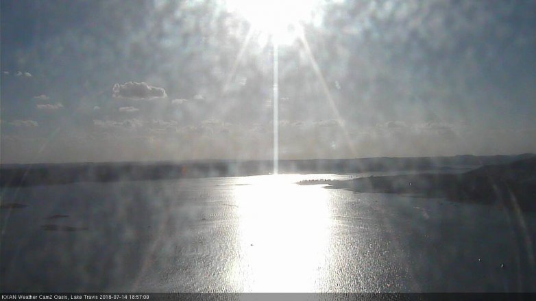 Lake Travis webcam, July 14, 2018 6:00 PM CT