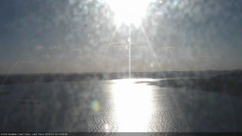 Lake Travis webcam, July 14, 2018 6:10 PM CT