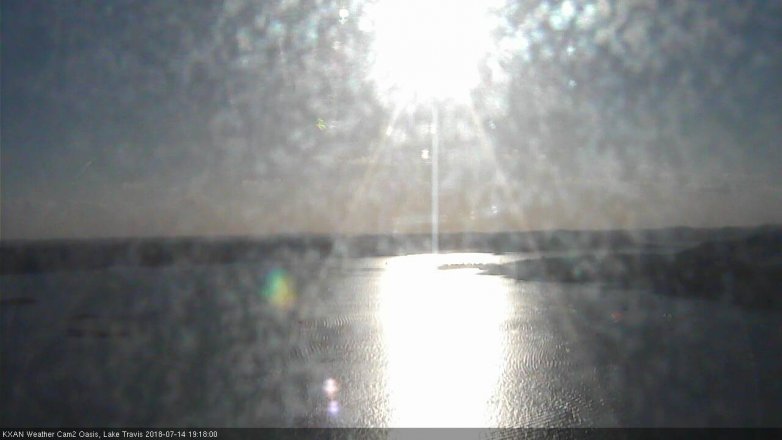 Lake Travis webcam, July 14, 2018 6:20 PM CT