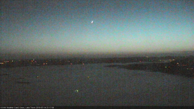 Lake Travis webcam, July 14, 2018 8:20 PM CT