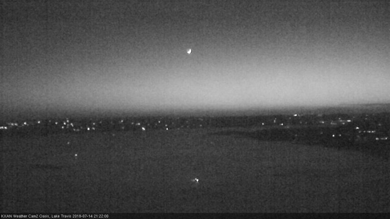 Lake Travis webcam, July 14, 2018 8:25 PM CT