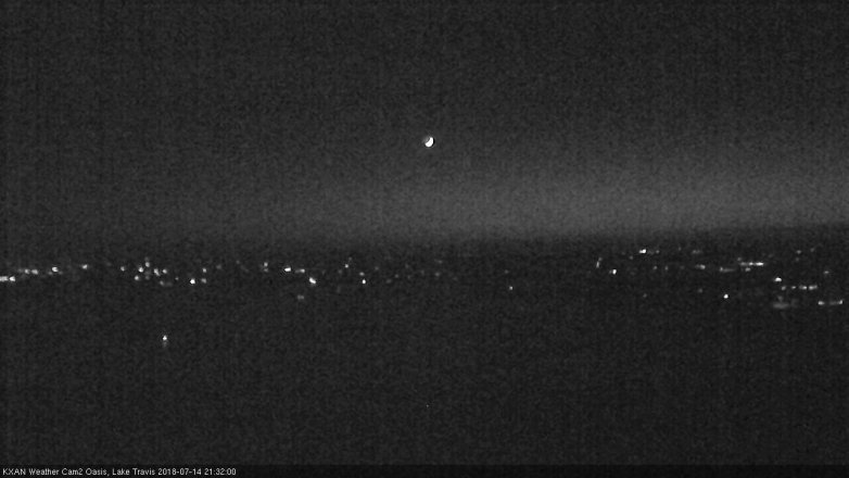 Lake Travis webcam, July 14, 2018 8:35 PM CT
