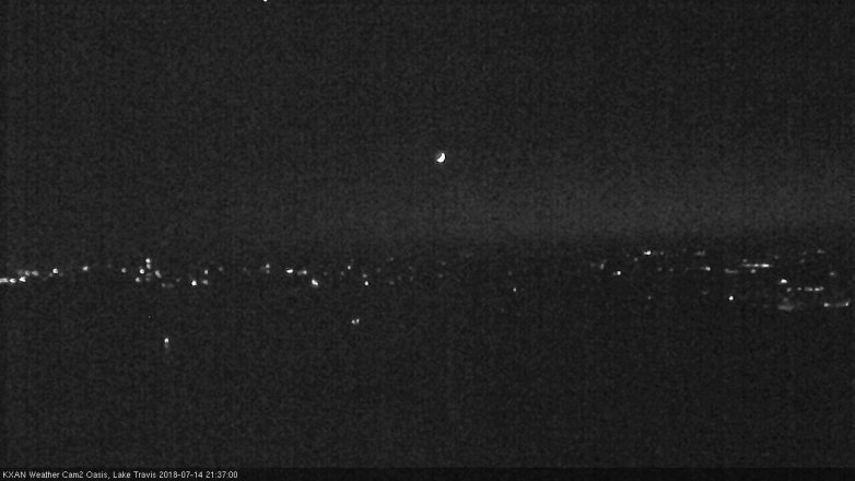 Lake Travis webcam, July 14, 2018 8:40 PM CT