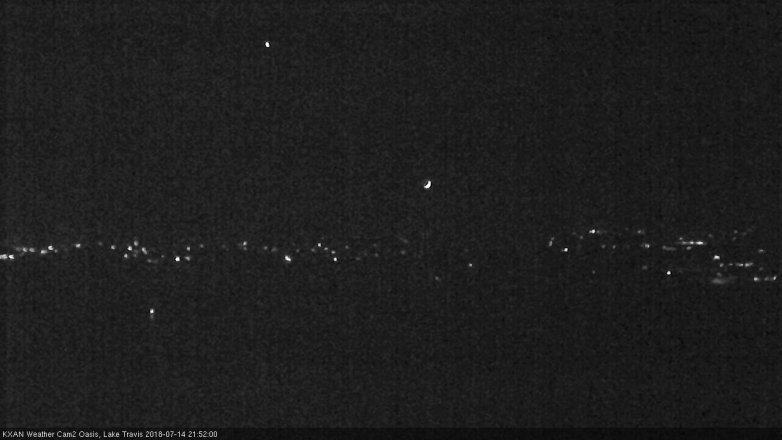 Lake Travis webcam, July 14, 2018 8:55 PM CT