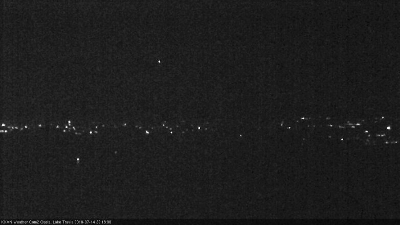 Lake Travis webcam, July 14, 2018 9:20 PM CT