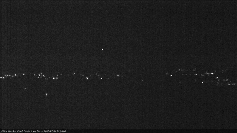 Lake Travis webcam, July 14, 2018 9:35 PM CT