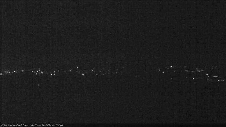 Lake Travis webcam, July 14, 2018 9:55 PM CT
