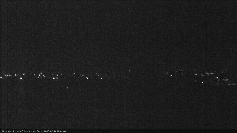 Lake Travis webcam, July 14, 2018 10:05 PM CT