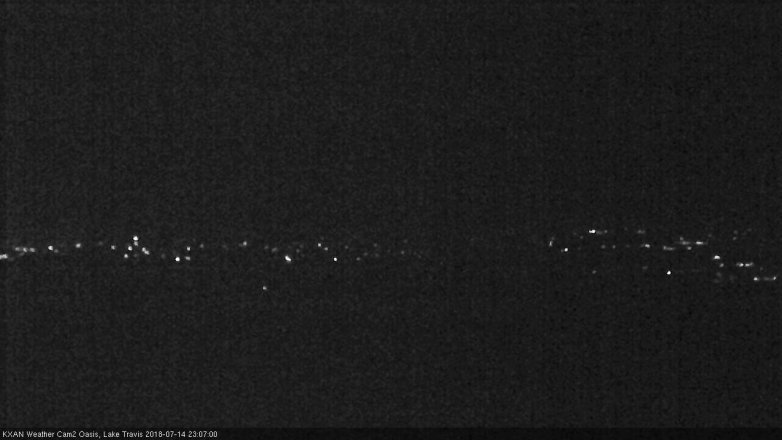 Lake Travis webcam, July 14, 2018 10:10 PM CT