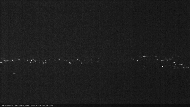 Lake Travis webcam, July 14, 2018 10:15 PM CT