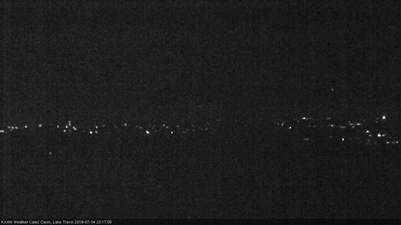 Lake Travis webcam, July 14, 2018 10:20 PM CT