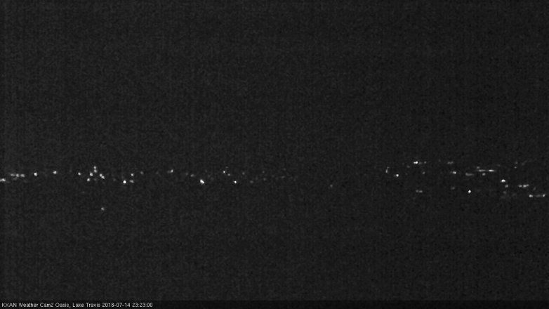 Lake Travis webcam, July 14, 2018 10:25 PM CT